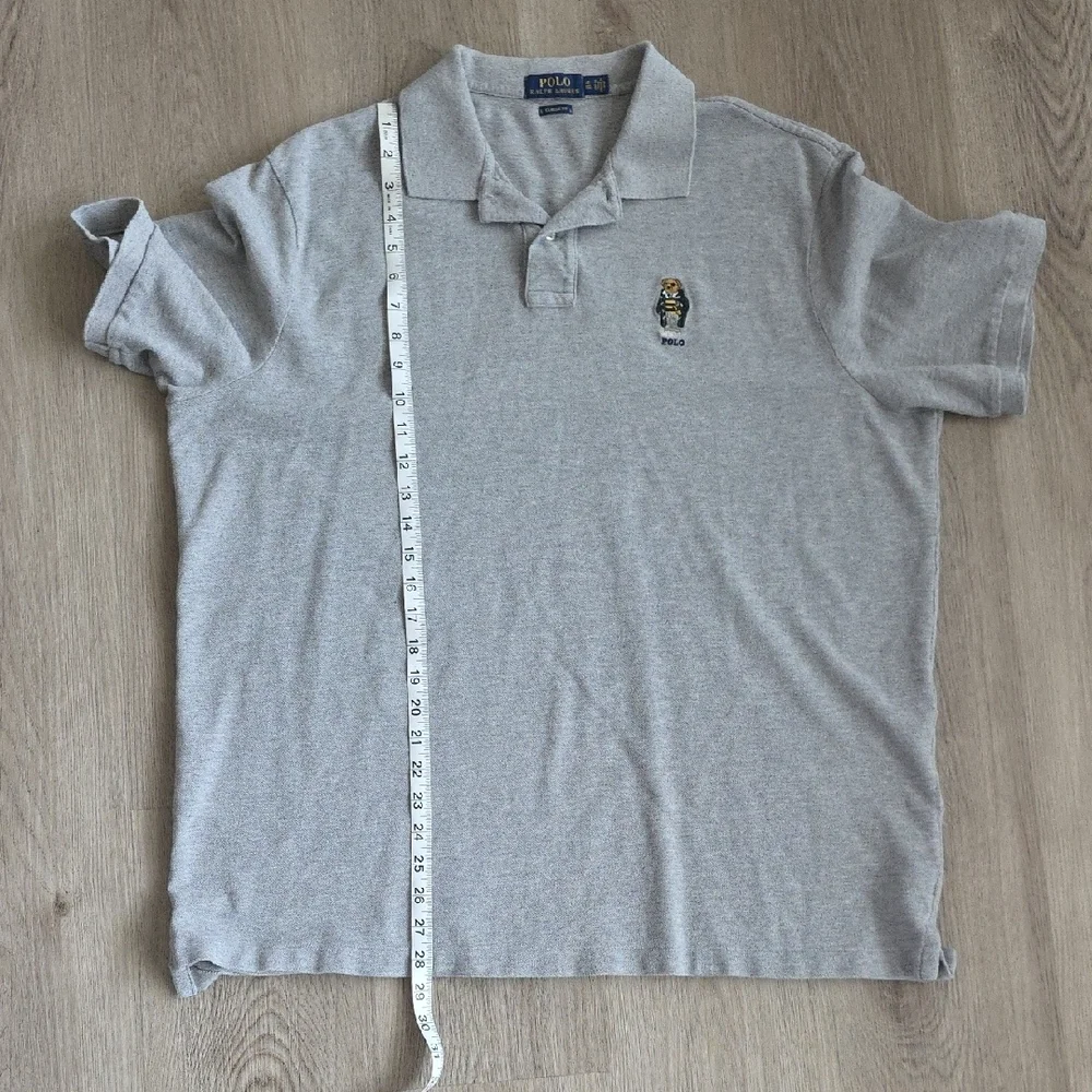 Polo by Ralph Lauren Gray Classic Polo Bear Shirt